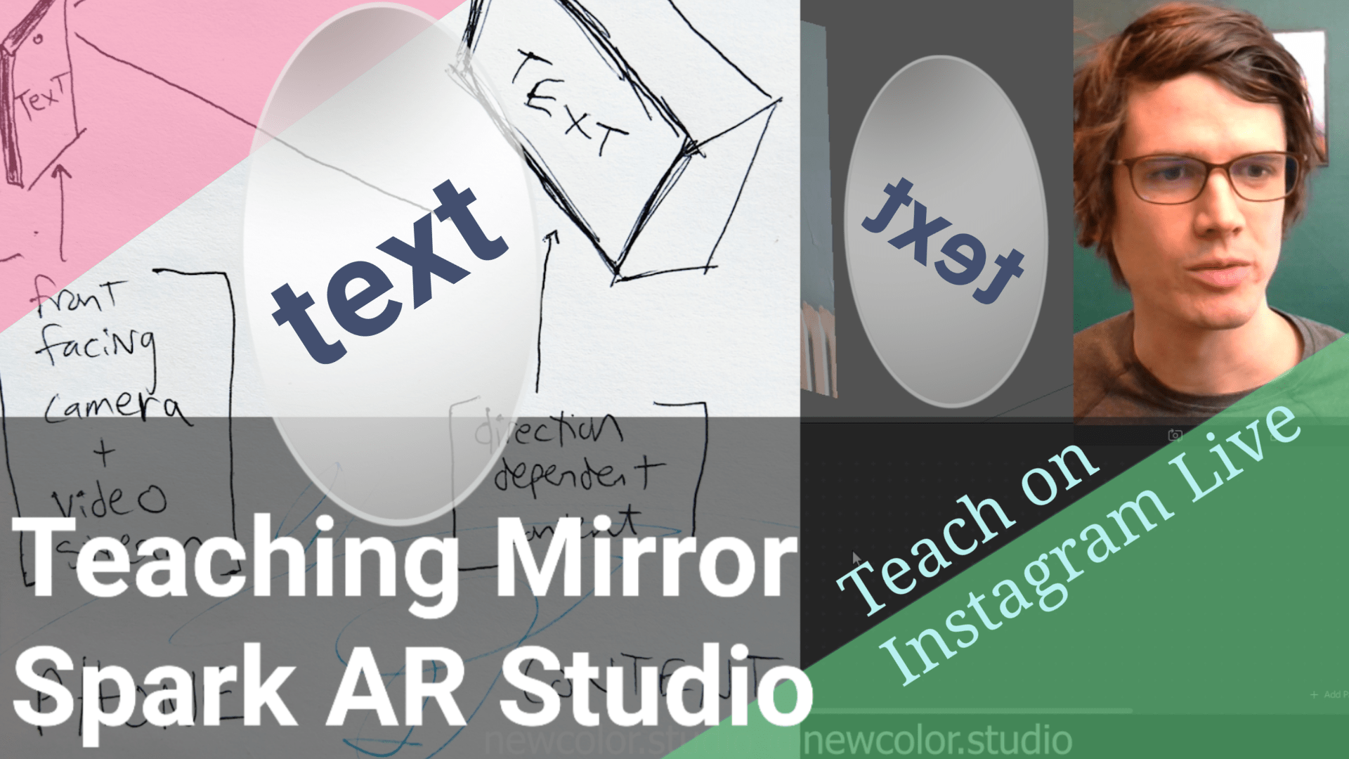 Teaching on Instagram Live: Teaching Mirror Spark AR Studio Tutorial