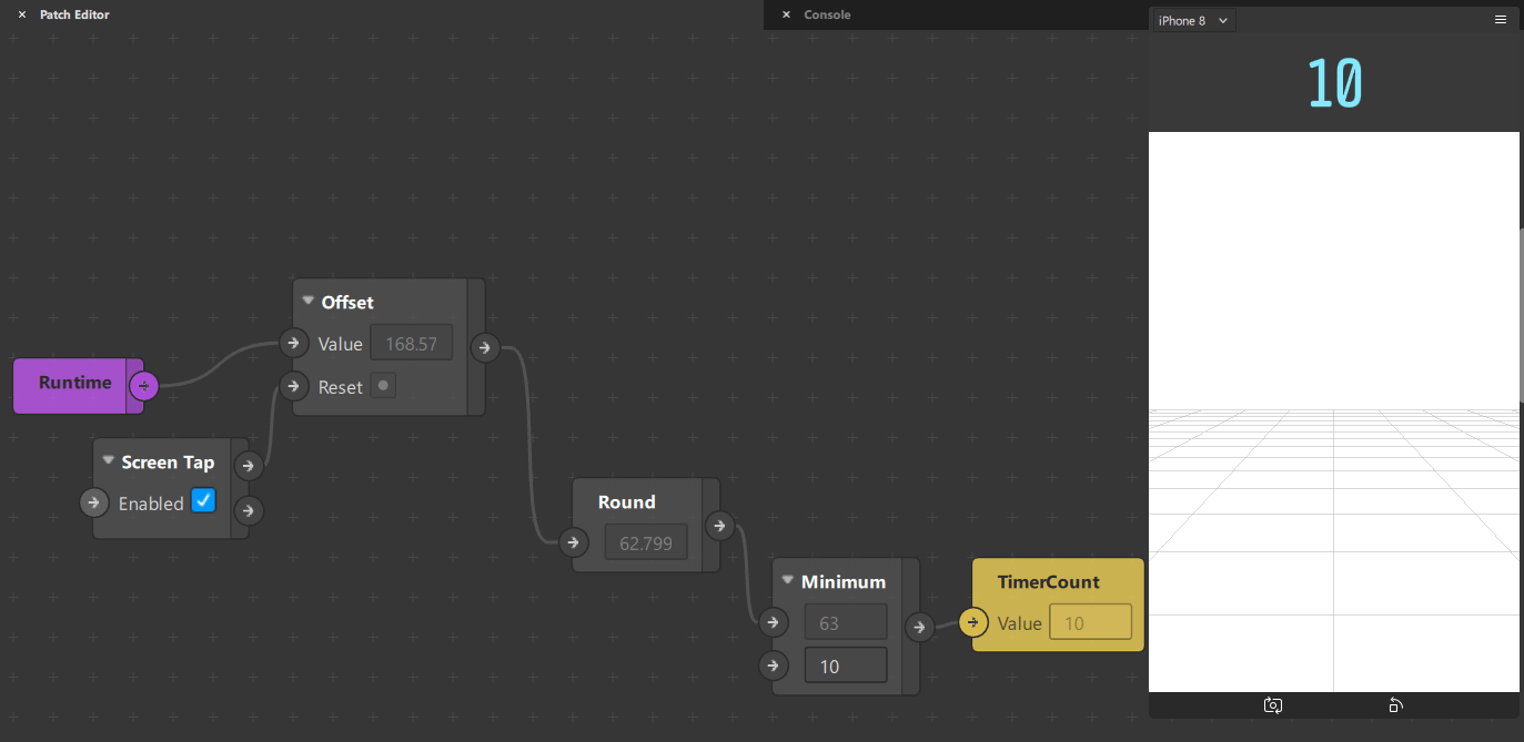 Runtime Timer Spark AR