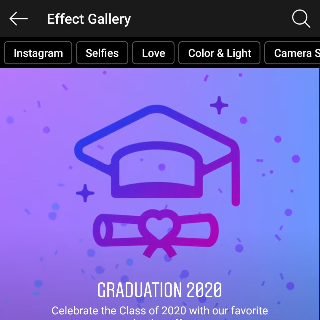 How to search Instagram Filters: Effect Gallery